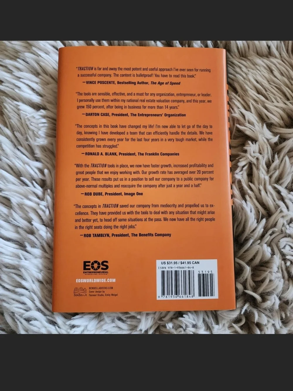 Black and Orange TRACTION by - Business Book